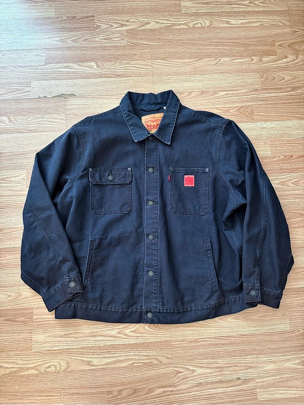 Levi's Cotton Canvas Depot Jacket Cotton Jacket Blue XL